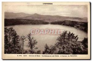 Old Postcard L & # 39Auvergne Surroundings Of Besse Vue Generale Lake Pavin A...