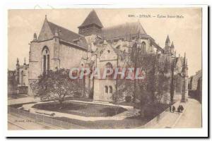 Dinan Old Postcard Church of Saint Malo