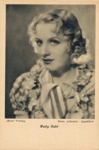 Mady Rahl German Actress Vintage Postcard 08.41