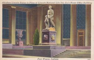 Indiana Fort Wayne Lincoln Statue In Plaza Of Lincoln National Life Insurance...