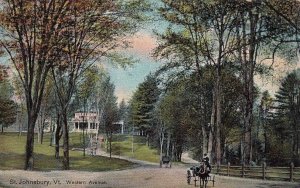 Postcard Western Avenue St Johnsbury VT