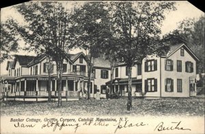 Catskill Mountains New York NY Griffin Corners Banker Cottage c1910 Postcard