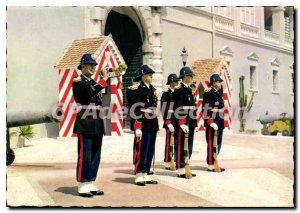Modern Postcard Monaco La Releve Of The Guard