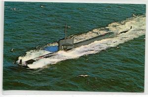 USS Tullibee 597 US Navy Submarine postcard