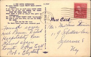 LeMoyne PA Dutch Pantry Linen Postcard