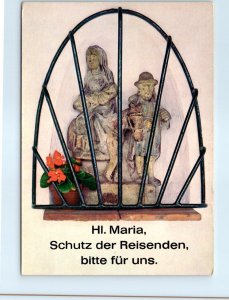 Postcard - Maria, Schutz der Reisenden, Autobahnkirche - Adelsried, Germany