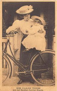 Miss Ellaline Terriss  Advertising Beeston Humber Bicycle The UK Postcard