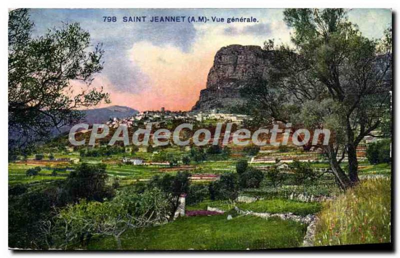 Postcard Old Saint Jeannet M general view
