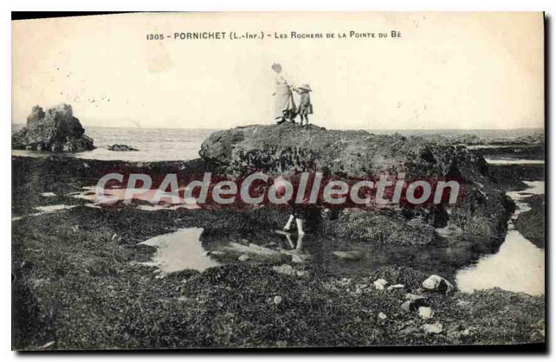 Postcard Old Pornichet L Inf The Rocks Pointe du Be