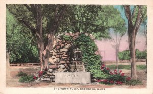 Vintage Postcard 1929 The Town Pump Brewster Massachusetts E. D. West Co. Pub.