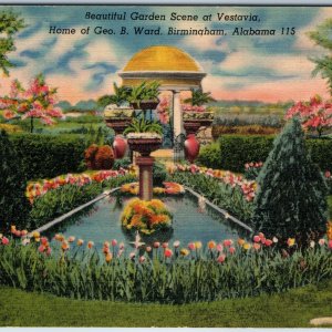 c1940s Birmingham, AL Home George Ward Vestavia Garden Landscaping Fountain A218