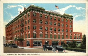 Salisbury NC Yadkin Hotel Vintage Postcard