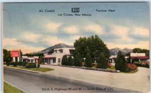 LAS CRUCES, New Mexico NM  Roadside  KILBY KOURT  c1940s Linen  Postcard