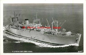 US Naval Ship, RPPC, Frederick Funston-class Attack Transport James O' Hara