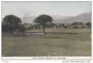 Trout Pond, Idlewild Inn Grounds, Connecticut, PU-1916
