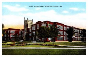 Postcard SCHOOL SCENE Wichita Kansas KS AU0929