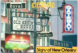 Postcard - Signs of New Orleans, Louisiana