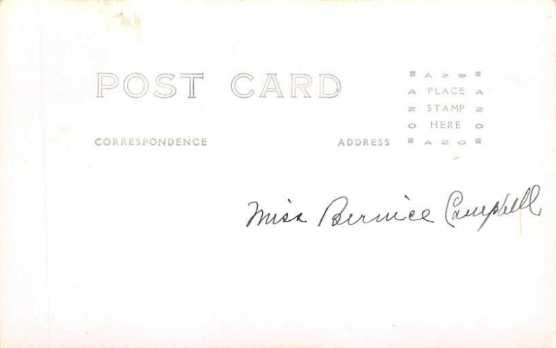 SS Aleutan Ward Line Real Photo Writing on back, missing stamp 