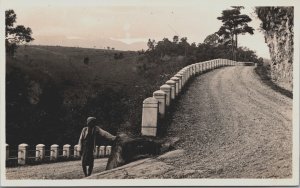 Indonesia Palembang Sumatra Village Road Vintage RPPC C130