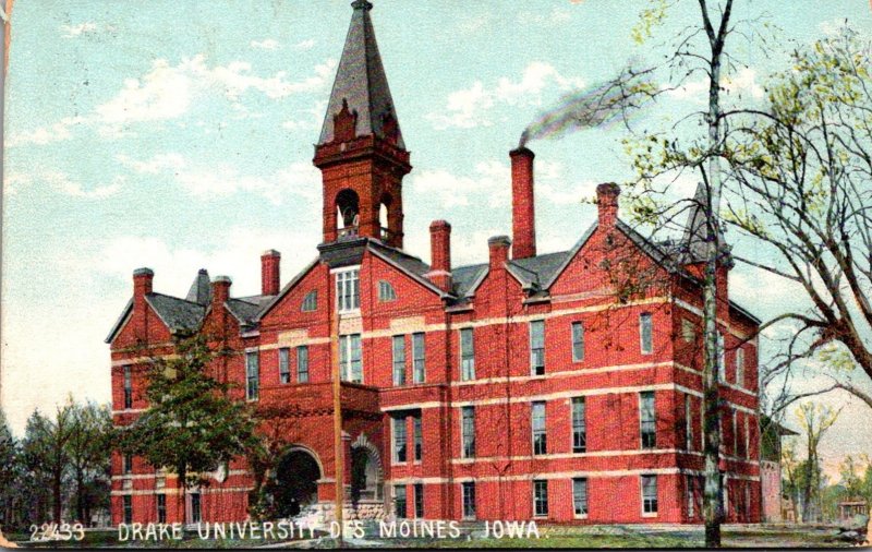 Iowa Des Moines Drake University 1907