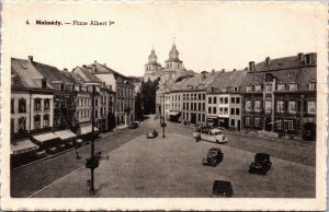 Belgium Malmédy Place Albert Vintage Postcard C147