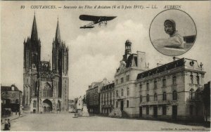 CPA COUTANCES soUVENIR DES Fetes d'Aviation AUBRUN (38541)