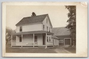 RPPC Lovely American Farmhouse With Barn Real Photo Postcard B43