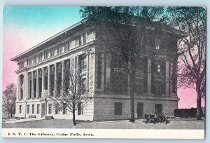 Cedar Falls Iowa IA Postcard ISTC Library Exterior Building 1910 Vintage Antique