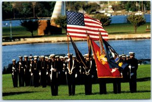 Color Guard on Parade at Worden Field, U.S. Naval Academy - Annapolis, Maryland