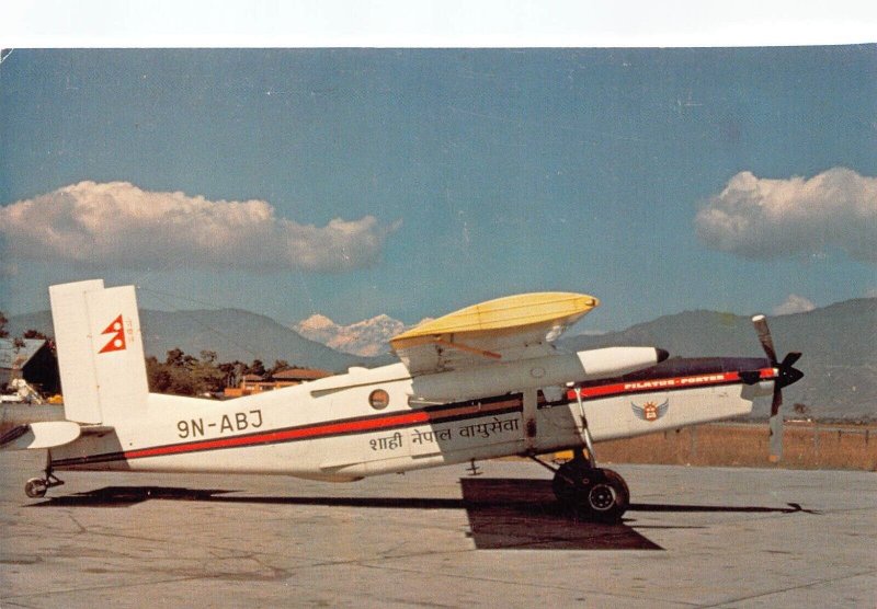 Airline Postcards        Royal Nepal Airlines Pilatus PC-6/B2-H2 Turbo Porter  