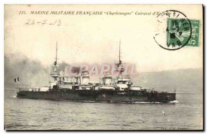 Old Postcard Marine Militaire Francaise Breastplate of Charlemagne & # 39Esca...