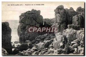 Old Postcard Batz Rocks of the Grande Cote