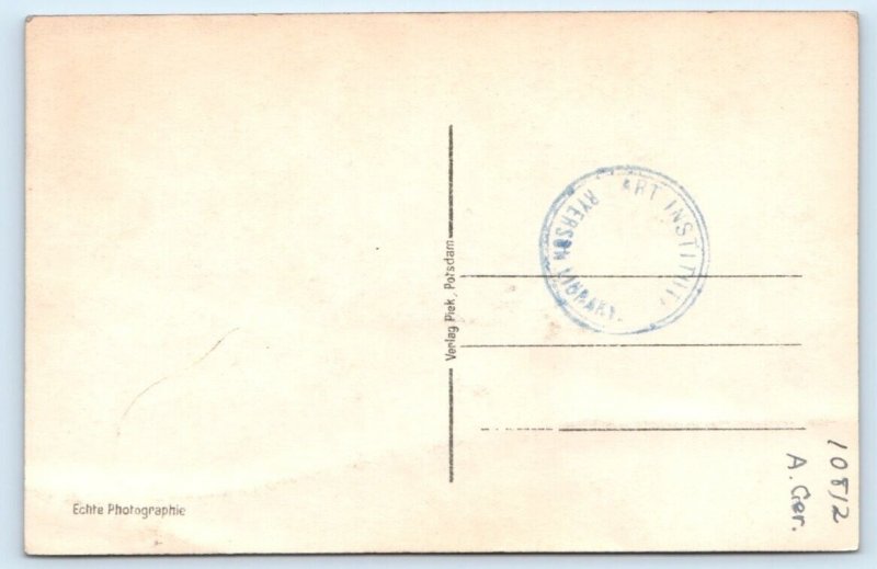 RPPC POTSDAM - New Palace - Interior -Muschelsaal GERMANY Postcard