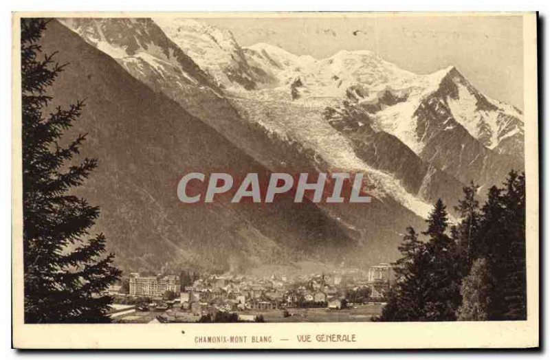 Old Postcard Chamonix General view