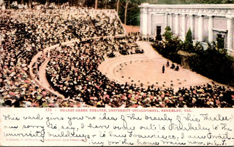 California Berkeley Hearst Greek Theatre University Of California 1907