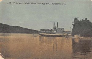 Lake Memphremagog Owls Head Landing Lady of the Lake Steamer Postcard JF360054