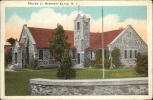 Mountain Lakes New Jersey NJ Church Vintage Postcard