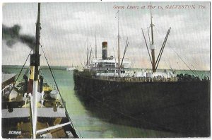 Ocean Liners at Pier 10 Galveston Texas