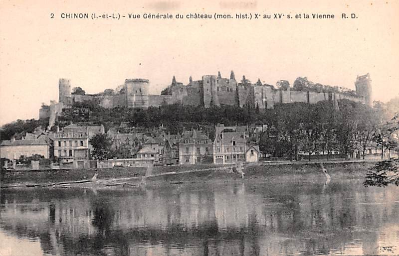 Chateau, Et la Vienne Chinon France Unused 