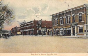 Clarinda Iowa scene on East Side of Square antique pc DD7435