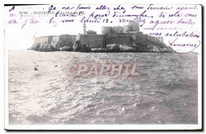 Old Postcard the castle of If Marseille