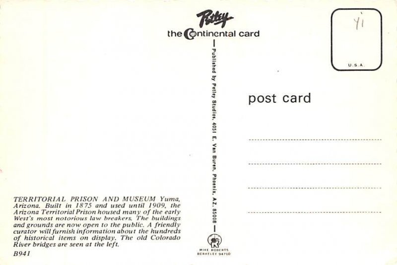 Territorial Prison And Museum, Yuma, Arizona  
