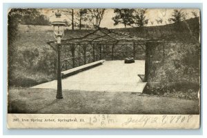 C.1908 Iron Spring Arbor, Springfield, Ill. Postcard P168 