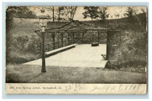 C.1908 Iron Spring Arbor, Springfield, Ill. Postcard P168