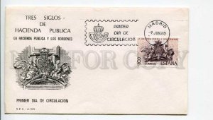 293138 SPAIN 1980 year First Day COVER Madrid public treasury