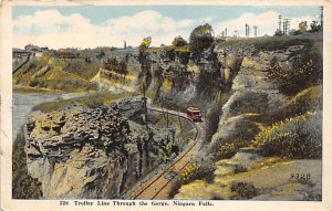 Trolley line through the gorge Niagara Falls Unused 