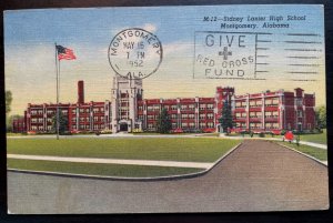 Vintage Postcard 1952 Sidney Lanier High School, Montgomery, Alabama (AL)