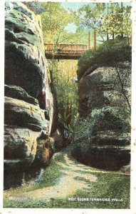 Vintage Postcard 1910's Rich Sandstone Rocks Tunbridge Wells Kent England