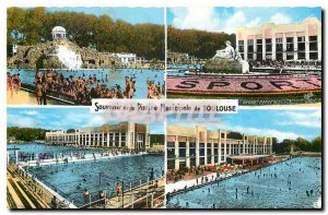 Modern Postcard Toulouse The Pink City Municipal Pool Terrace and Great Basin