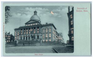 c1905 State House Crescent Boston Massachusetts MA HTL Hold To Light Postcard 